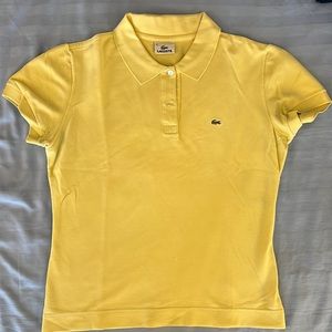 Lacoste women’s polo shirt, size 42, chartreuse - yellow/green